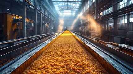 Cinematographic representation of sugar beet harvesting technology in modern USA