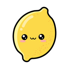 Cute Cartoon Lemon Illustration