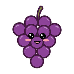Cute Cartoon Grape Illustration