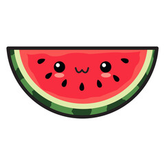 Cute Cartoon Watermelon Illustration