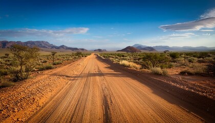 Naklejka premium dirt road gravel tracks