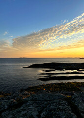 Obraz premium Sunset in fjords