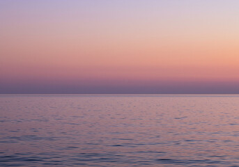 Obraz premium 夕日と海