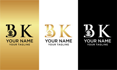 Initial letter B beauty luxury