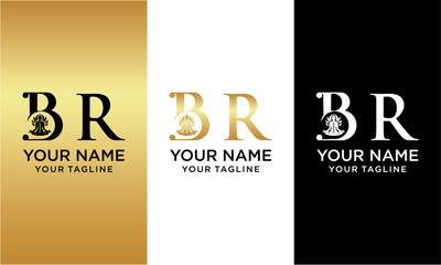 Initial letter B beauty luxury