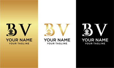 Initial letter B beauty luxury