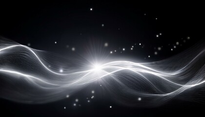 Light white wave and spotlight shine effect,glow line sparkle shine. Silver white wavy effects.	