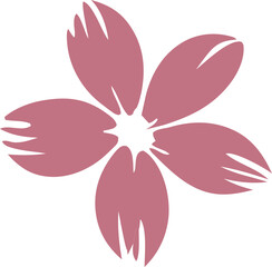 pink flower vector