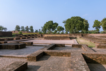 Assembly Hall in Jetavana monastery, Shravasti, Uttar Pradesh, India