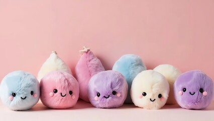 Pastel Plush Balls: Cute, Fuzzy, and Collectible