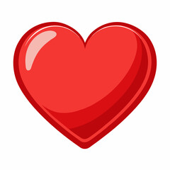 red glossy heart