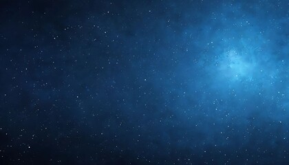 Starry Night Sky With Gradient Blue Background And Bright Stars