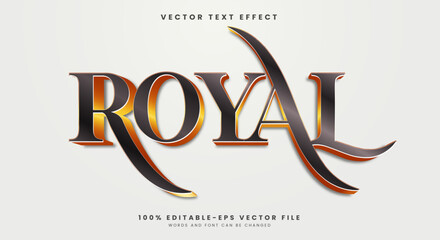 Royal editable text effect Template suitable for luxury style