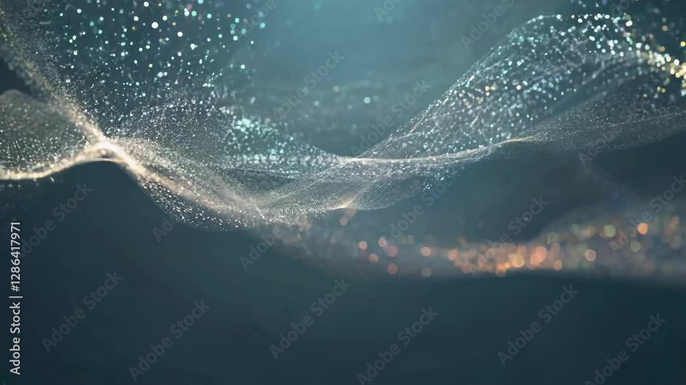 Fototapete This captivating visual display showcases intricate patterns of light and fluid motion, creating an immersive experience. Watch as colorful elements interact and flow seamlessly.