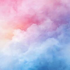 Fototapeta premium Soft pastel gradient with watercolor texture, smooth flow, dreamy and aesthetic background