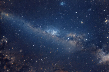 Fototapeta premium Captivating Space Photograph Featuring Brilliant Star Cluster Nebula