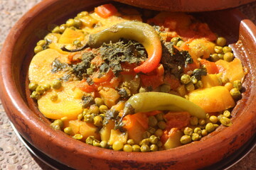 Fresh Tajine Close-up, Traditional Moroccan Food