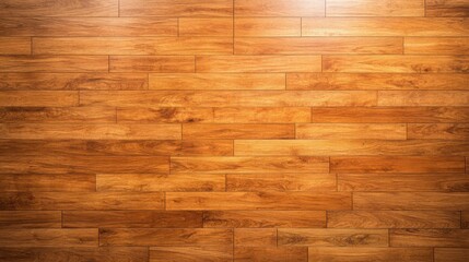 Close-Up of Professional Basketball Court Wooden Floor Surface