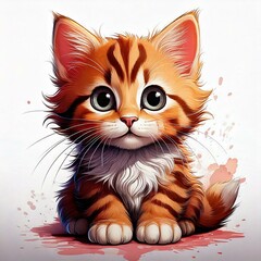 子猫　アイコン用　イラスト
