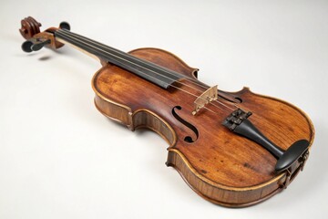 violin on white background
