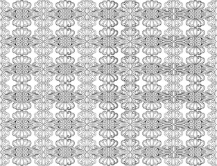 sketch vector illustration silhouette design ornament decoration background pattern seamless Neoclassical Style Decor classic vintage 