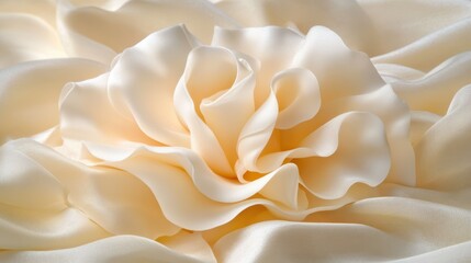 A delicate white flower rests gracefully on a soft white cloth, creating a serene and minimalist aesthetic that highlights natural beauty.