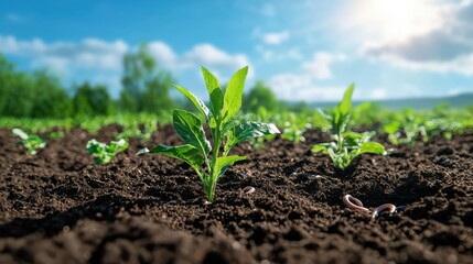 Soil health management closeup of healthy soil with worms and organic matter natural environment agriculture realistic viewpoint