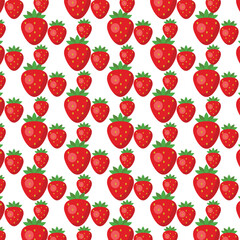 seamless pattern with strawberries