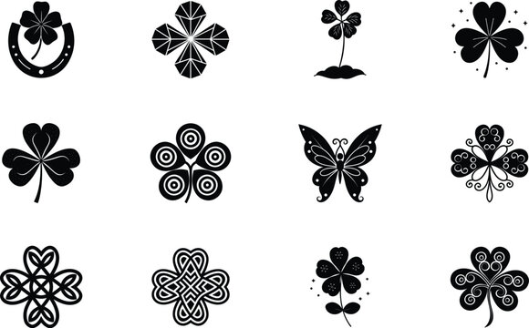 Irish Shamrock Symbols Luck, Celtic Knots, and Floral Designs