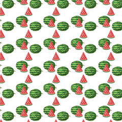 seamless pattern with watermelon