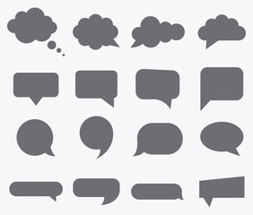 Speech Bubble comment speech bubble Icons Set