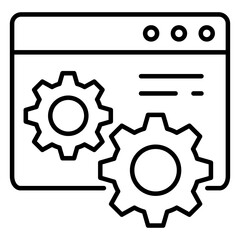 Setting Outline Icon