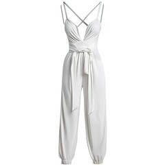 Detailed Color Image of a Photo Jumpsuit, Isolated on a White Background