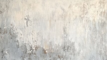 Aged concrete wall texture with peeling paint, gray and beige tones, perfect for backgrounds, interior design, and artistic projects.