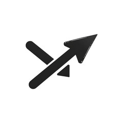 Dark Arrow Icon Upward Movement Progress Growth