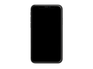Empty smartphone screen Generative AI