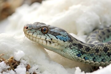 Fototapeta premium A fascinating exploration of the viper snake