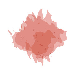 和風の水彩風背景素材-朱色