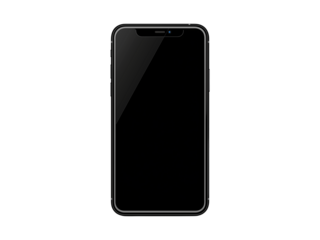 Empty smartphone screen Generative AI