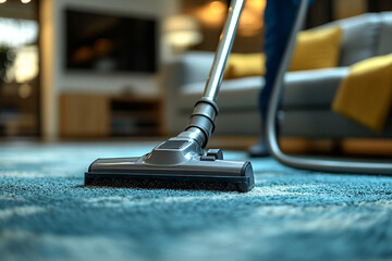 vacuum cleaner on carpet