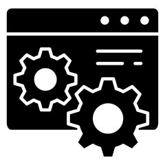 Obraz premium Setting Glyph Icon