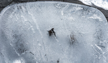 Close up shot of a big ice - texture for computer graphics, texturing, compositing or as a background
