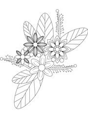 Flowers Coloring Pages For Adultes