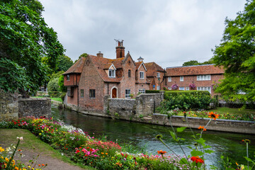 View of Canterbury, a small town in southeast England
