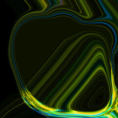 2d illustration Abstract futuristic electronic circuit technology background
