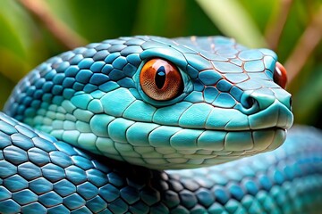 Fototapeta premium A fascinating exploration of the viper snake