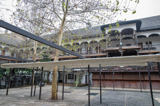 Hanu Lui Manuc traditional romanian restaurant in Bucharest, Romania.