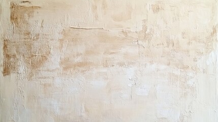 Fototapeta premium Textured beige wall background with subtle variations, ideal for minimalist design, interior decor, or artistic projects. Neutral tonality for versatile use.