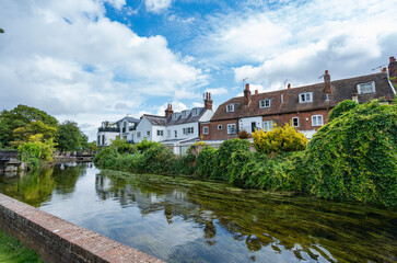 View of Canterbury, a small town in southeast England