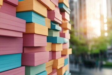 Visualize success with this vibrant Agile project management board with sticky notes and workflow planning image, perfect for illustrating collaboration and iterative processes Capture the essence of